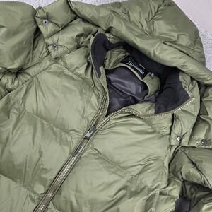 FIGS Men L Olive Green Technical Performance Puffer Jacket Hooded
